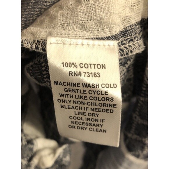 Spense Button Front Sleeveless Shirt Dress Blue White Striped Size 4 Small - Picture 6 of 7